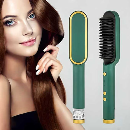 3-in-1 Hair and Beard Straightener Brush